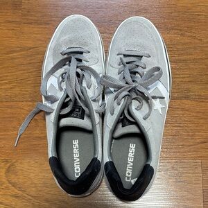 Converse Light Gray Lace-Up Sneakers